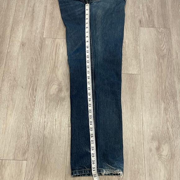 Mens Jeans 36x32 Grungy Distressed Y2K 90s Skateboarding Streetwear Relaxed Fit - Picture 6 of 9